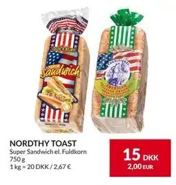 Nielsen's Discount NORDTHY TOAST, DKK 15 tilbud