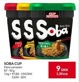 Nielsen's Discount SOBA CUP, DKK 9 tilbud