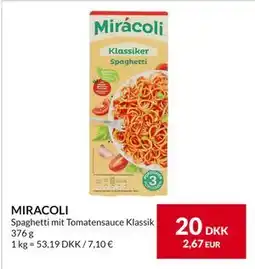 Nielsen's Discount MIRACOLI, DKK 20 tilbud