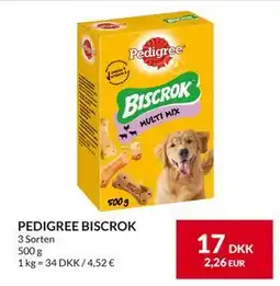 Nielsen's Discount PEDIGREE BISCROK, DKK 17 tilbud
