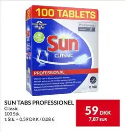 Nielsen's Discount SUN TABS PROFESSIONEL, DKK 59 tilbud