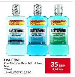 Nielsen's Discount LISTERINE, DKK 35 tilbud