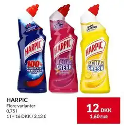 Nielsen's Discount HARPIC, DKK 12 tilbud