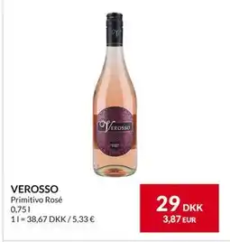 Nielsen's Discount VEROSSO, DKK 29 tilbud