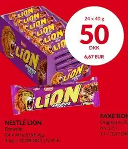 Nielsen's Discount NESTLÉ LION, DKK 50 tilbud