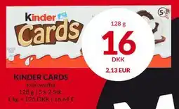 Nielsen's Discount KINDER CARDS, DKK 16 tilbud
