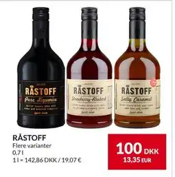 Nielsen's Discount RÅSTOFF, DKK 100 tilbud