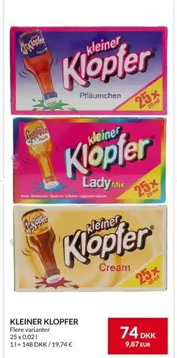 Nielsen's Discount KLEINER KLOPFER, DKK 74 tilbud