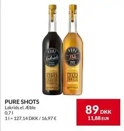 Nielsen's Discount PURE SHOTS, DKK 89 tilbud