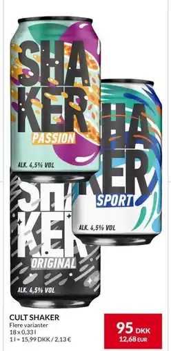 Nielsen's Discount CULT SHAKER, DKK 95 tilbud