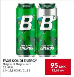 Nielsen's Discount FAXE KONDI ENERGY, DKK 95 tilbud