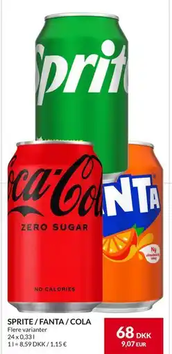 Nielsen's Discount SPRITE / FANTA / COLA, DKK 68 tilbud