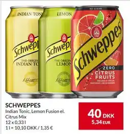 Nielsen's Discount SCHWEPPES, DKK 40 tilbud