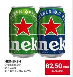 Nielsen's Discount HEINEKEN, DKK 82.5 tilbud