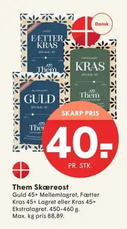 SPAR Them Skæreost, DKK 40 tilbud