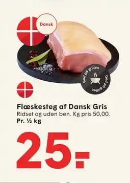 SPAR Flæskesteg af Dansk Gris, DKK 25 tilbud