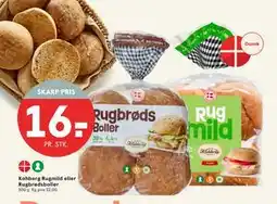 SPAR Kohberg Rugmild eller Rugbrødsboller, DKK 16 tilbud