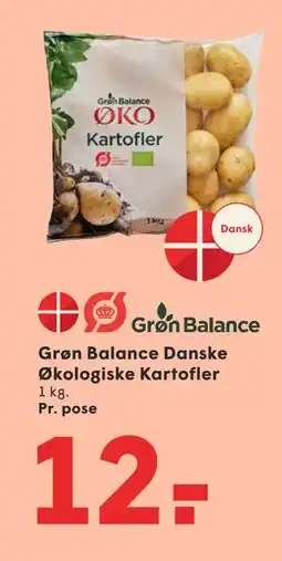 SPAR Grøn Balance Danske Økologiske Kartofler, DKK 12 tilbud