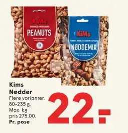 SPAR Kims Nødder, DKK 22 tilbud