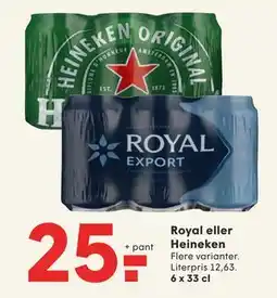 SPAR Royal eller Heineken, DKK 25 tilbud