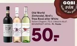 SPAR Old World Zinfandel, Bird’s Tree Rosé eller White, DKK 50 tilbud