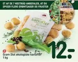 REMA 1000 Gram Slot økologiske kartofler 1 kg, DKK 12 tilbud