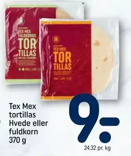 REMA 1000 Tex Mex tortillas Hvede eller fuldkorn 370 g, DKK 9 tilbud