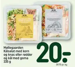 REMA 1000 Møllegaarden Kålsalat med korn og knas eller rødder og kål med goma 335 g, DKK 20 tilbud