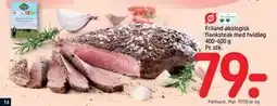 REMA 1000 Friland økologisk flanksteak med hvidløg 400-600 g, DKK 79 tilbud
