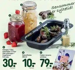 REMA 1000 Geleglas 1 liter, patentglas 1.5 liter eller grønsags-/ frugtrenser Frit valg, DKK 30 tilbud