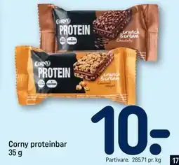 REMA 1000 Corny proteinbar 35 g, DKK 10 tilbud