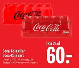 Min Købmand Coca-Cola eller Coca-Cola Zero, DKK 60 tilbud