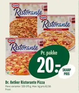 Min Købmand Dr. Oetker Ristorante Pizza, DKK 20 tilbud