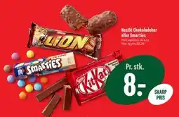 Min Købmand Nestlé Chokoladebar eller Smarties, DKK 8 tilbud