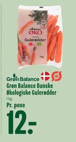 Min Købmand Grøn Balance Danske Økologiske Gulerødder, DKK 12 tilbud