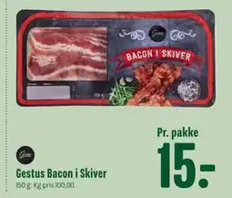Min Købmand Gestus Bacon i Skiver, DKK 15 tilbud