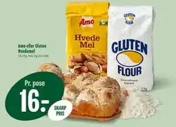Min Købmand Amo eller Gluten Hvedemel, DKK 16 tilbud