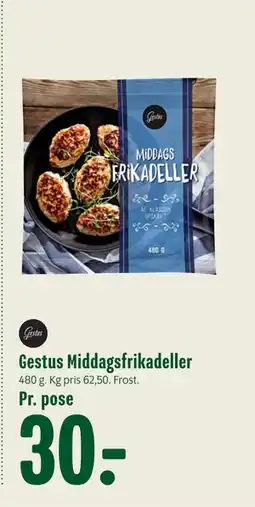 Min Købmand Gestus Middagsfrikadeller, DKK 30 tilbud