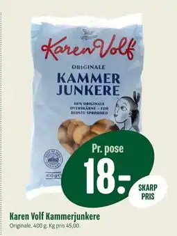 Min Købmand Karen Volf Kammerjunkere, DKK 18 tilbud
