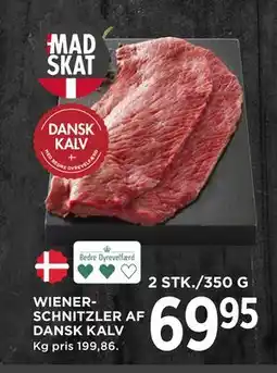MENY WIENERSCHNITZLER AF DANSK KALV, DKK 69.95 tilbud