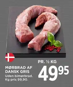 MENY MØRBRAD AF DANSK GRIS, DKK 49.95 tilbud