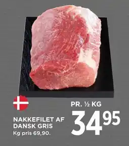 MENY NAKKEFILET AF DANSK GRIS, DKK 34.95 tilbud