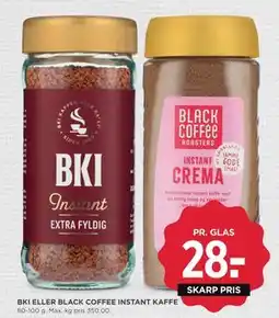 MENY BKI ELLER BLACK COFFEE INSTANT KAFFE, DKK 28 tilbud