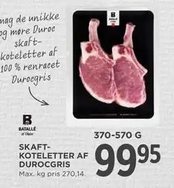 MENY SKAFTKOTELETTER AF DUROCGRIS, DKK 99.95 tilbud