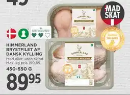 MENY HIMMERLAND BRYSTFILET AF DANSK KYLLING, DKK 89.95 tilbud