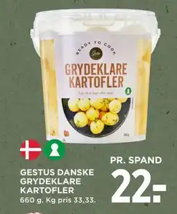 MENY GESTUS DANSKE GRYDEKLARE KARTOFLER, DKK 22 tilbud