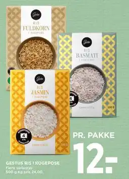 MENY GESTUS RIS I KOGEPOSE, DKK 12 tilbud