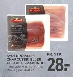 MENY SYDEUROPÆISK CHARCUTERI ELLER GESTUS PIZZABUNDE, DKK 28 tilbud