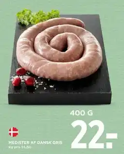 MENY MEDISTER AF DANSK GRIS, DKK 22 tilbud