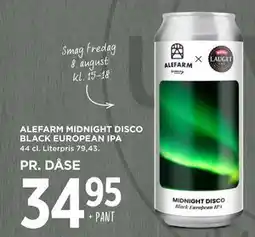 MENY ALEFARM MIDNIGHT DISCO BLACK EUROPEAN IPA, DKK 34.95 tilbud